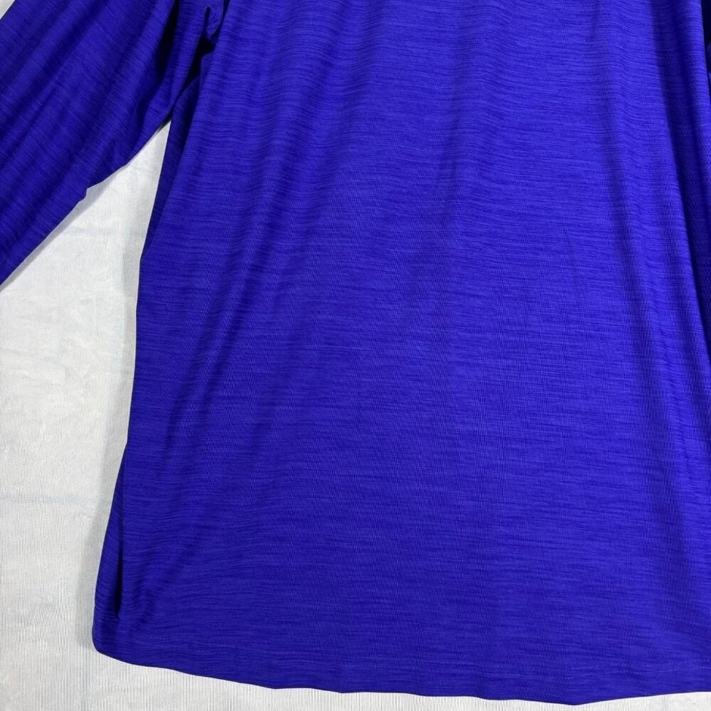 Greg Norman Men's Play Dry Activewear T-Shirt Blue Long Sleeve 1/4 Zip Large - Picture 9 of 10